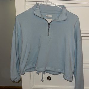 Light blue half zip
